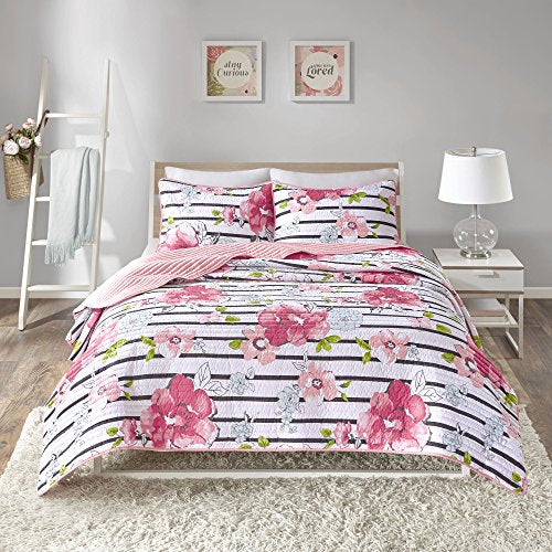 Comfort Spaces Zoe Flower Quilt Set Comfort Spaces Zoe Flower Quilt Set